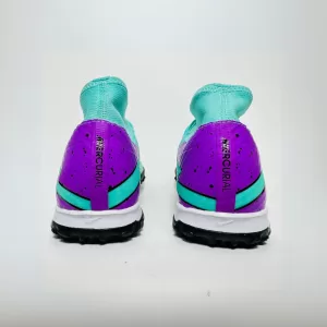 Giày Nike Air Zoom Mercurial Superfly 9 Academy TF - Xanh/Tím